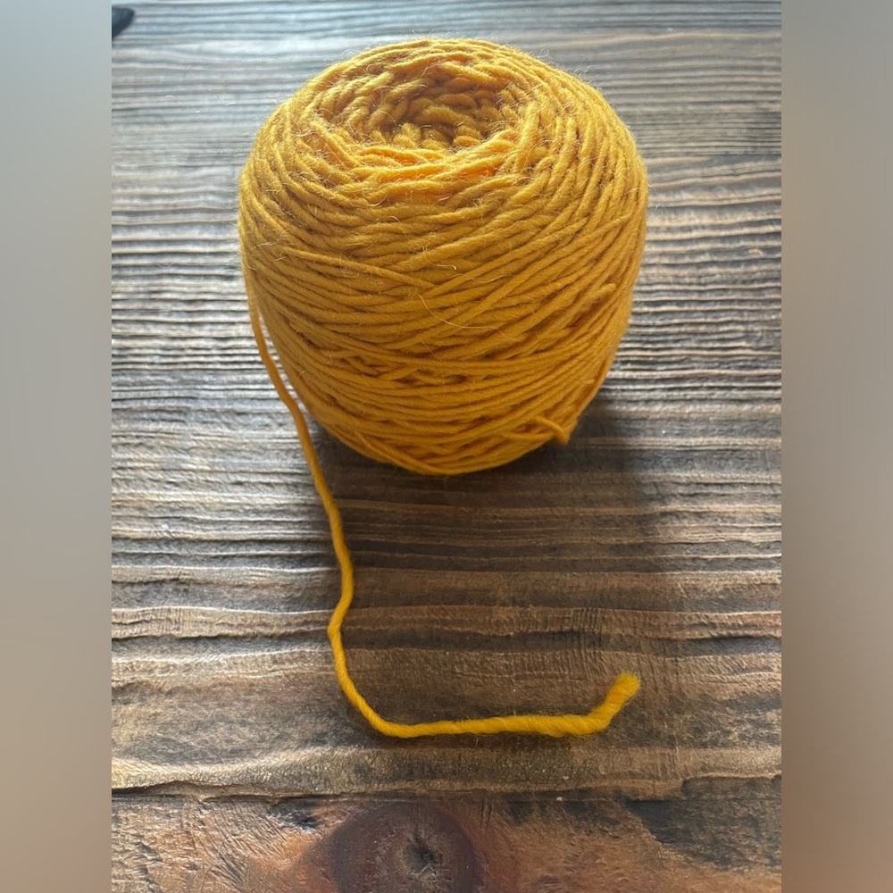 Lamb’s Pride Worsted wool and Mohair Color Wild Mustard New